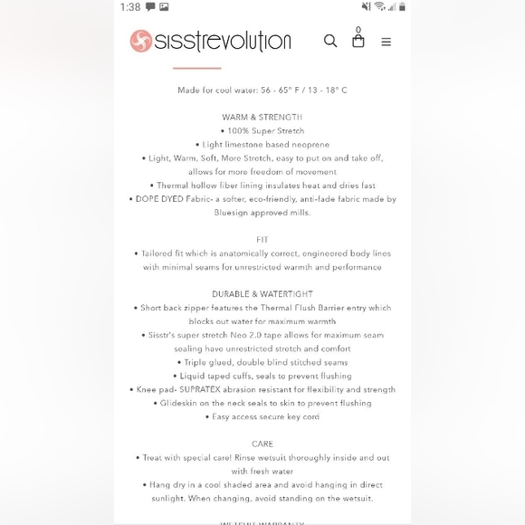 Sisstrevolution 7 Seas Wetsuit size 10 - Picture 7 of 10